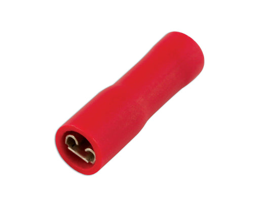 Connect Red Fully Insulated Female Push On Terminal 6.3mm 10pc 36867