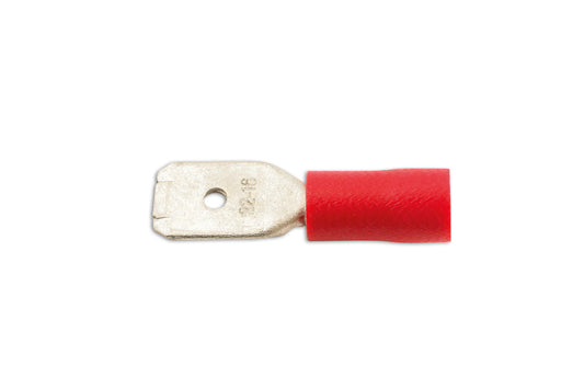 Connect Red Male Blade Terminal 6.3mm 10pc 36868