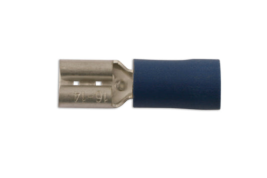 Connect Blue Female Push On Insulated Terminal 6.3mm 10pc 36872