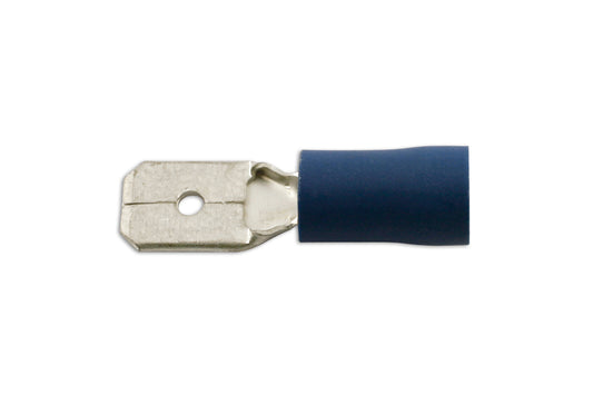 Connect Blue Male Blade Terminal 6.3mm 10pc 36874