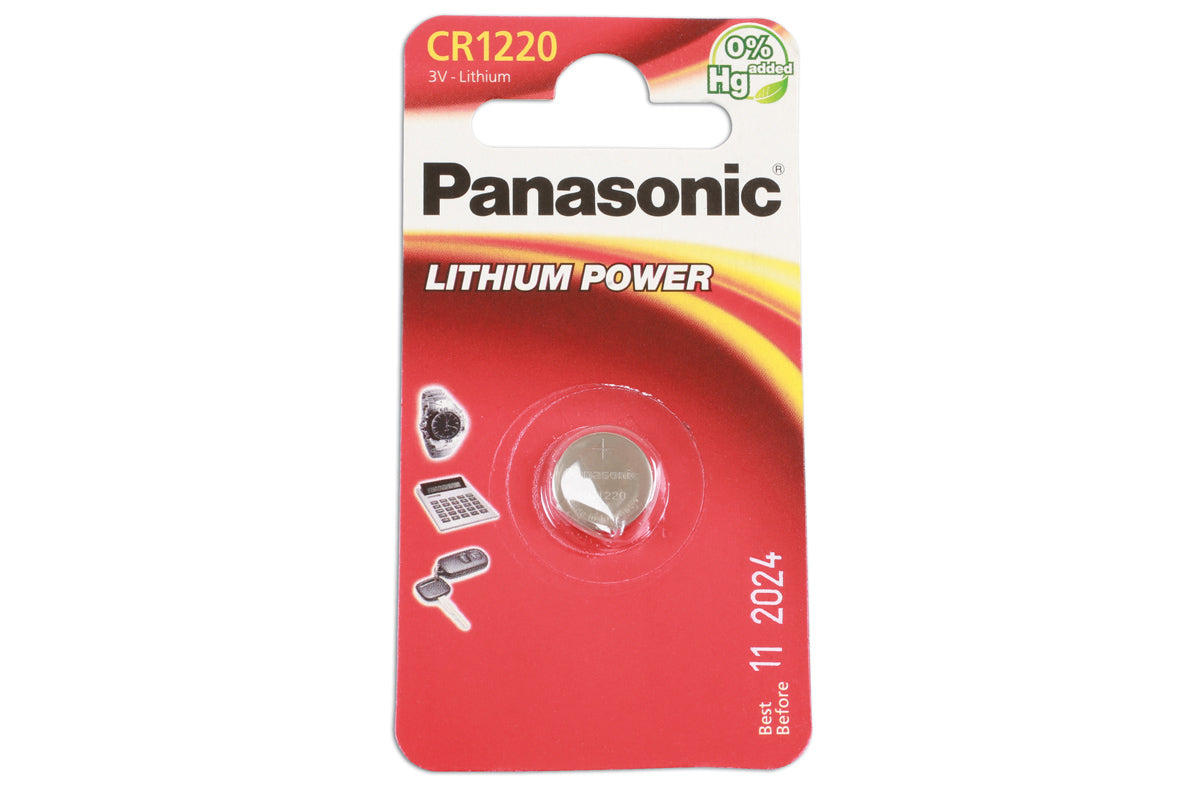 Connect Panasonic Coin Cell Battery CR1220 1pc 36910