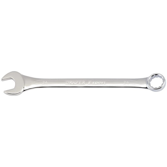 Draper Combination Spanner 24mm Chrome Plated Offset Jaw 15° 36927