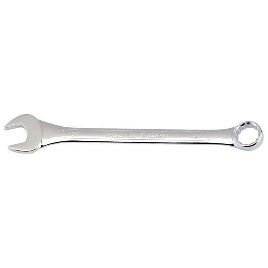 Draper Combination Spanner 27mm Chrome Plated Offset Jaw 15° 36929