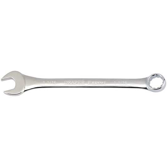 Draper Imperial Combination Spanner 1.1/16" Chrome Plated Offset Jaw 15° 36935