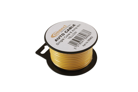 Connect Yellow Single Core Auto Cable 14/0.30 6m 36963