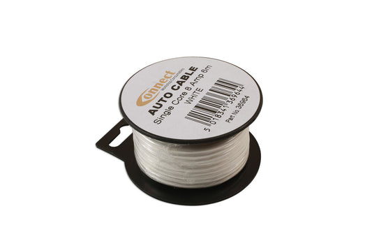 Connect White Single Core Auto Cable 14/0.30 6m 36964