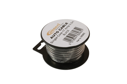 Connect Black Single Core Auto Cable 28/0.30 3.5m 36965
