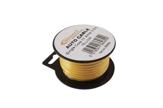 Connect Yellow Single Core Auto Cable 28/0.30 3.5m 36969