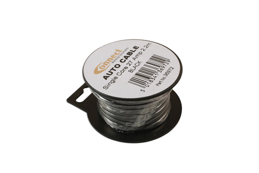 Connect Mini Reel Automotive Cable 27A Black 2.2m 36972