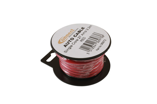 Connect Mini Reel Automotive Cable 27A Red 2.2m 36973