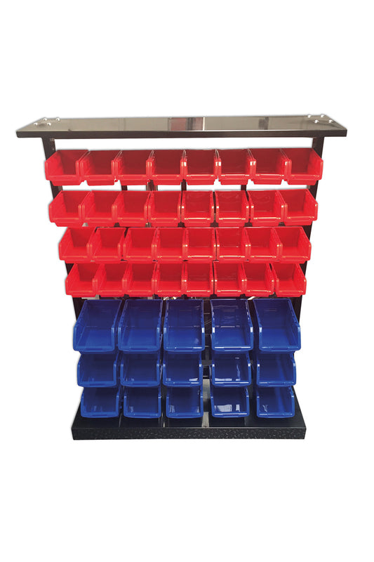 Connect 47 Storage Bin System with Bins and Metal Rack 36998