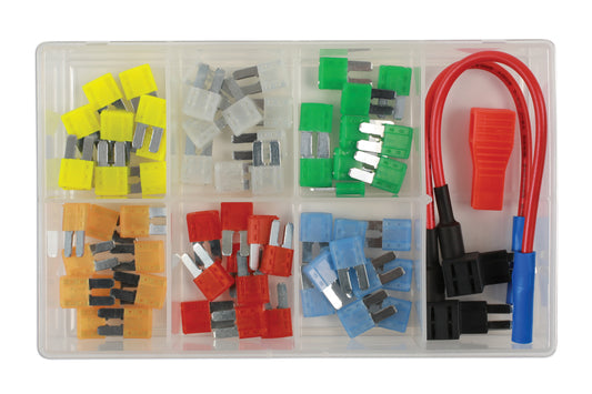 Connect Assorted Micro 2 Blade Fuses with Fuse Holders 63pc 37159