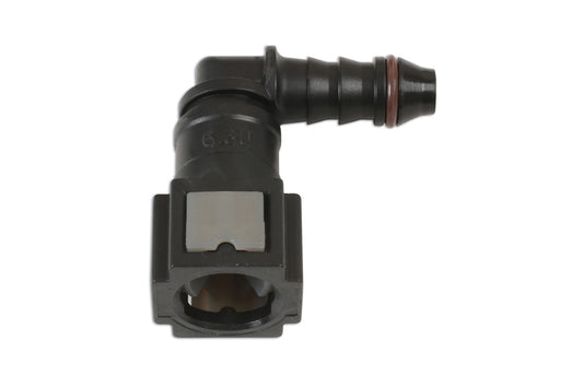 Connect 90� Angled Fuel Line Quick Connectors 6.3 x 6mm 3pc 37207