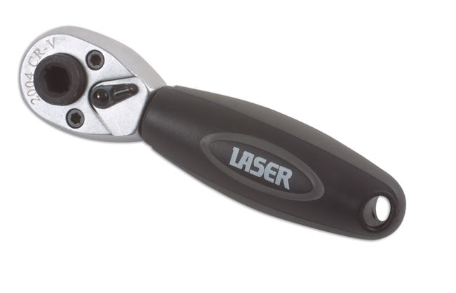 Laser Tools Stubby Ratchet & Bit Driver 1/4"D 3723