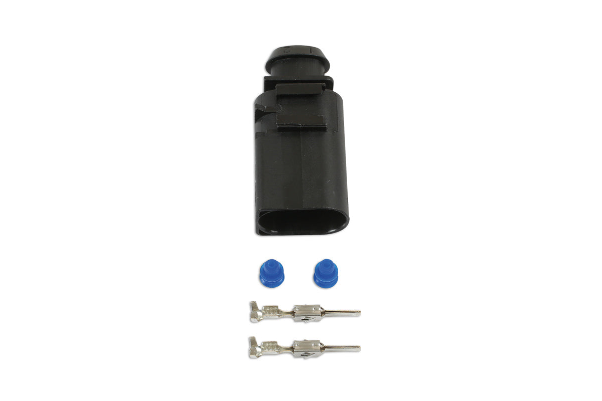 Connect VW Electrical Male Connector 2.8mm 2 Pin Kit 25pc 37378