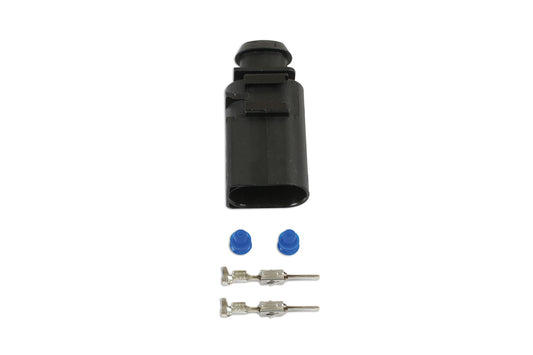 Connect VW Electrical Male Connector 2.8mm 2 Pin Kit 25pc 37378