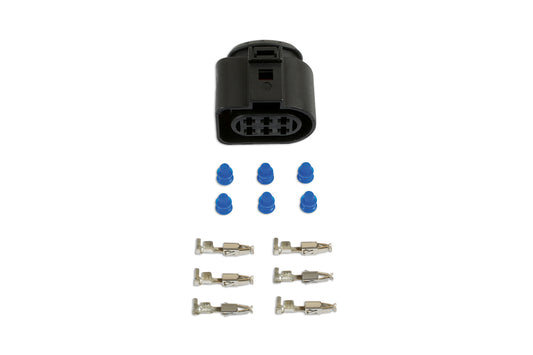 Connect VW Electrical Female Connector 2.8mm 6 Pin Kit 65pc 37384
