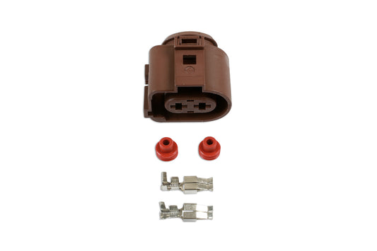 Connect VW Electrical Female Connector 4.8mm 2 Pin Kit 25pc 37392