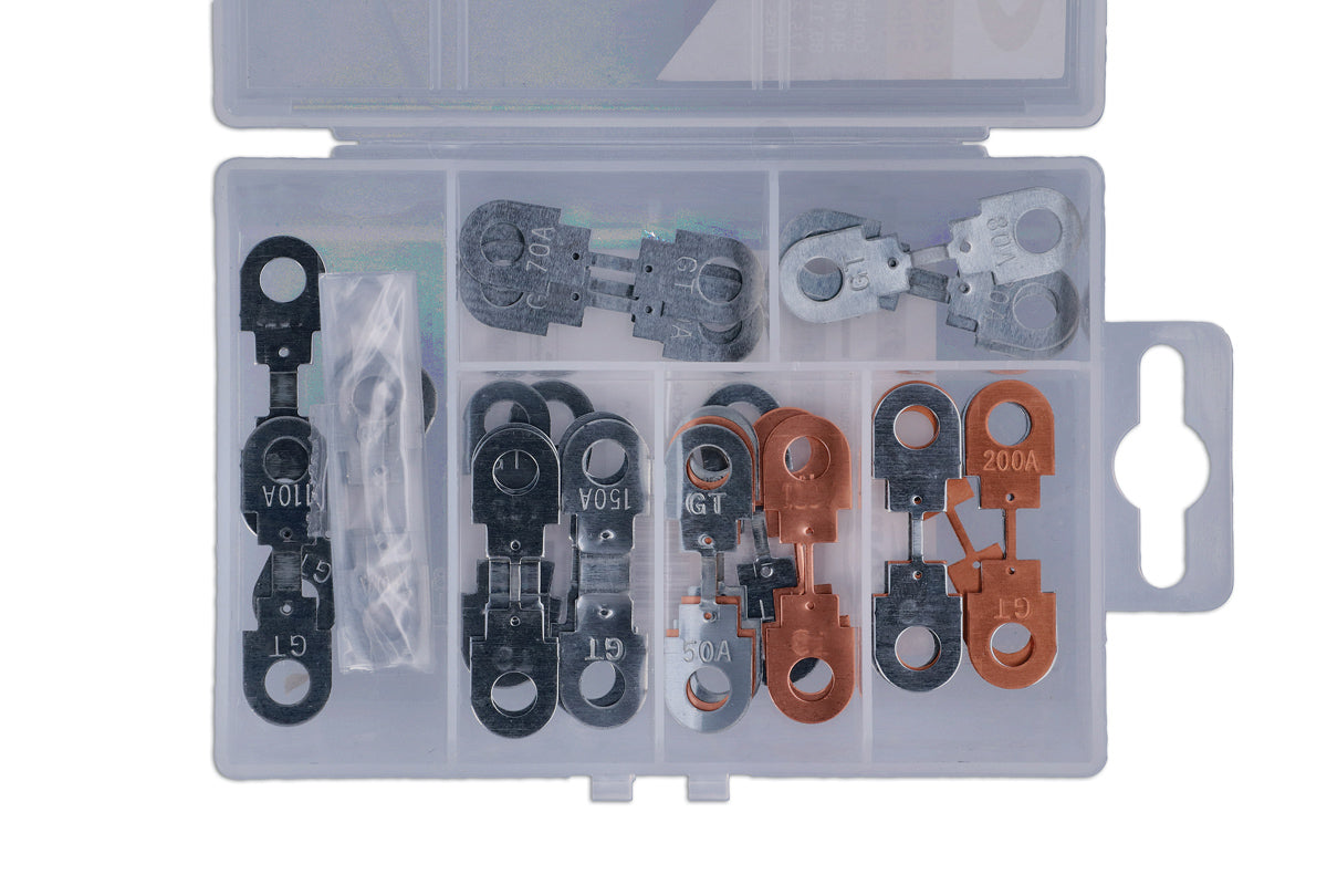 Connect Assorted Strip Fuses 30-200A Box 30pc 37644