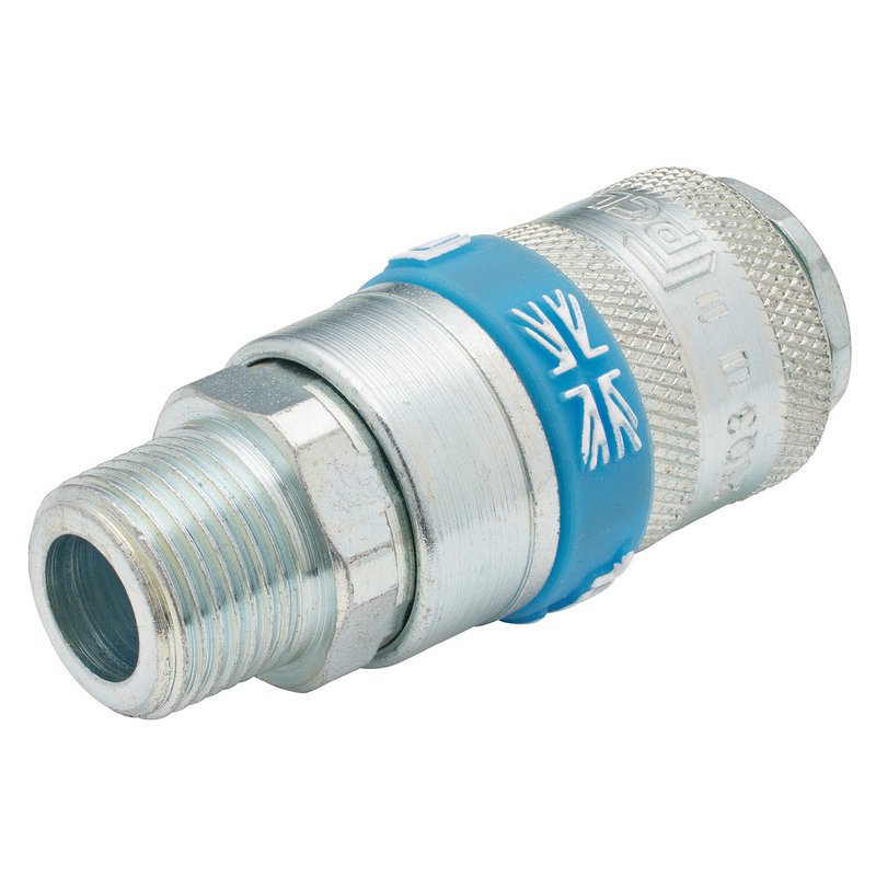 Draper 3/8" Male Thread PCL Tapered Airflow Coupling 37835