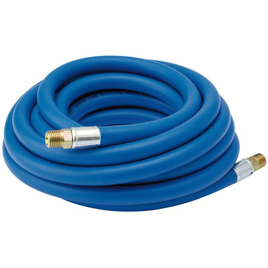 Draper Air Line Hose, 5m 1/4" 6mm Bore 1/4" BSP Male Ends Blue 38281
