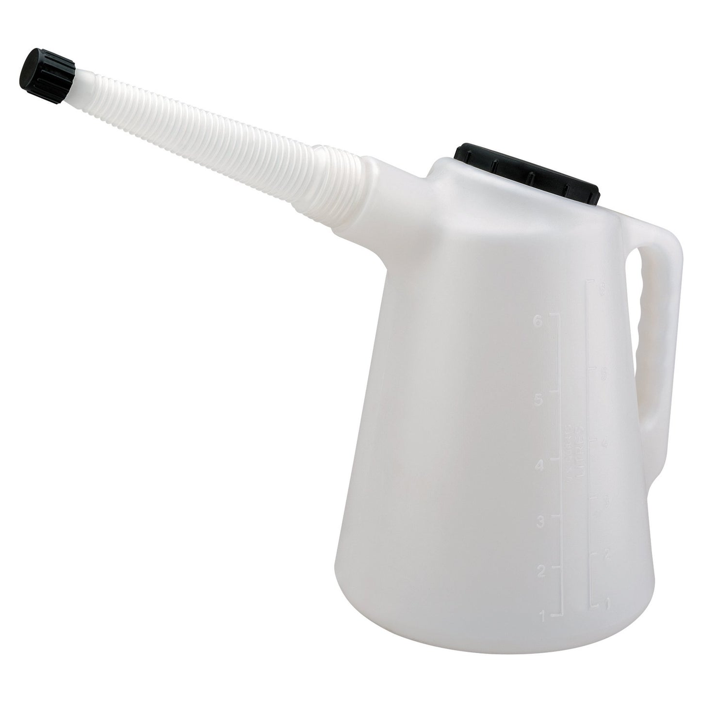 Draper Oil Fluid Measuring Jug 6L Polyethylene For Diesel Petrol etc 38362