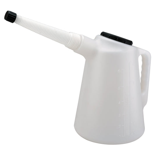Draper Oil Fluid Measuring Jug 6L Polyethylene For Diesel Petrol etc 38362