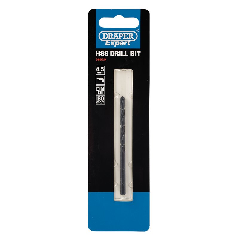 Draper HSS Drill Bit 4.5mm Expert Quality 38620
