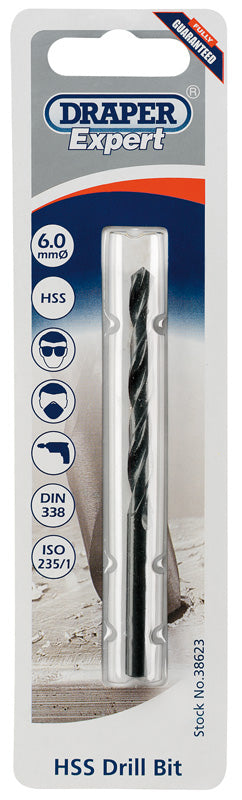 Draper HSS Drill Bit 6.0mm Expert Quality 38623