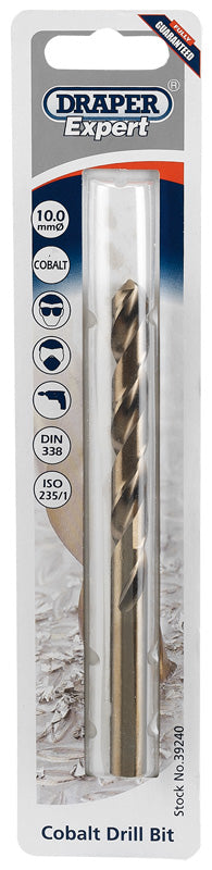Draper HSS Cobalt Drill Bit 10.0mm Expert Quality Metric High Speed 39240