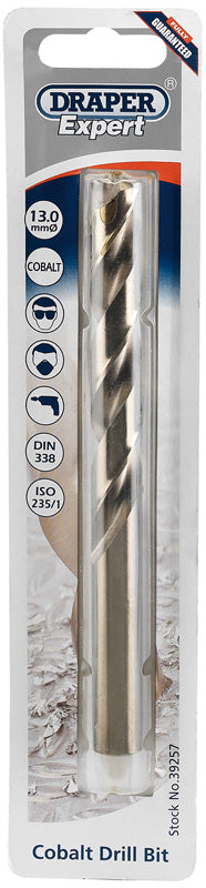 Draper HSS Cobalt Drill Bit 13.0mm Expert Quality Metric High Speed 39257