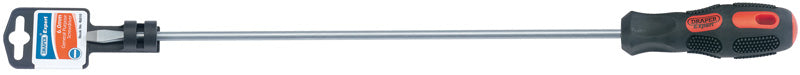 Plain Slot Flared Tip Long Reach Screwdriver, 9.5 x 250mm