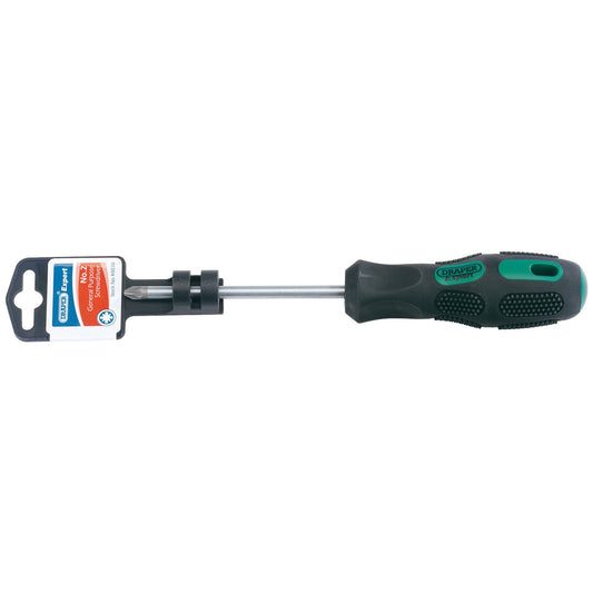 Draper Pozi General Purpose Screwdriver No.2 x 100mm Soft Grip Handle 40038