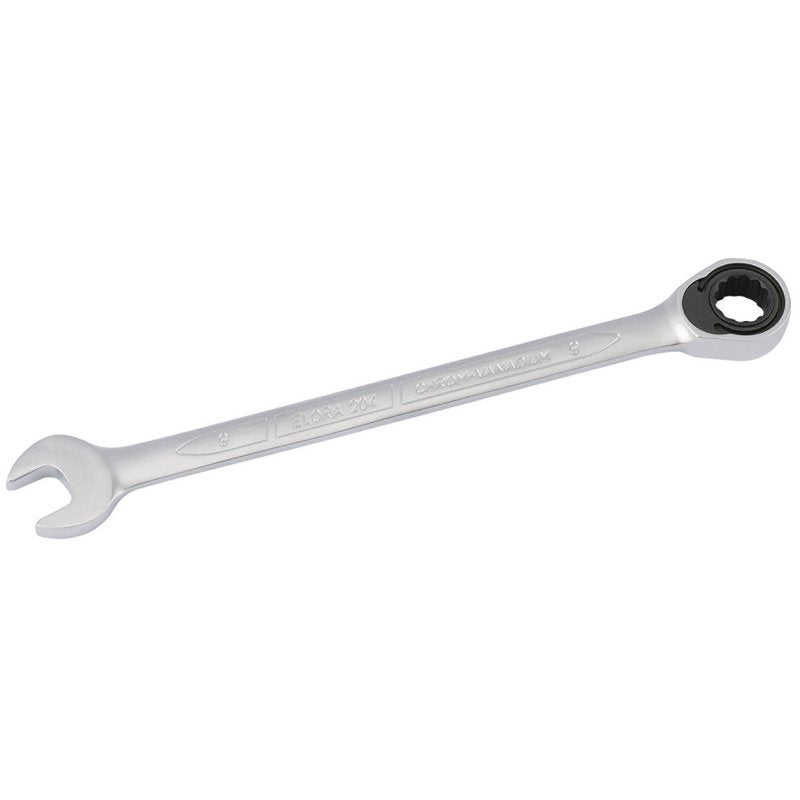 Elora 15mm Metric Ratcheting Combination Spanner 72 Teeth Chrome Plated 40090