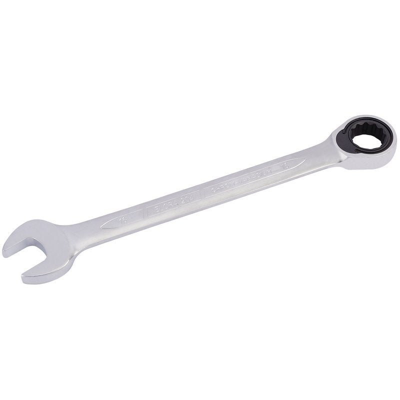 Elora 16mm Metric Ratcheting Combination Spanner 72 Teeth Chrome Plated 40097