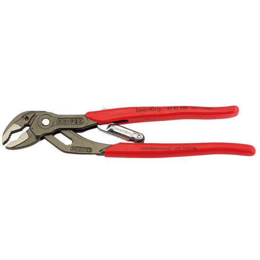 Knipex Smartgrip 250mm Automatic Waterpump Pliers Hardened Teeth 85 01 250