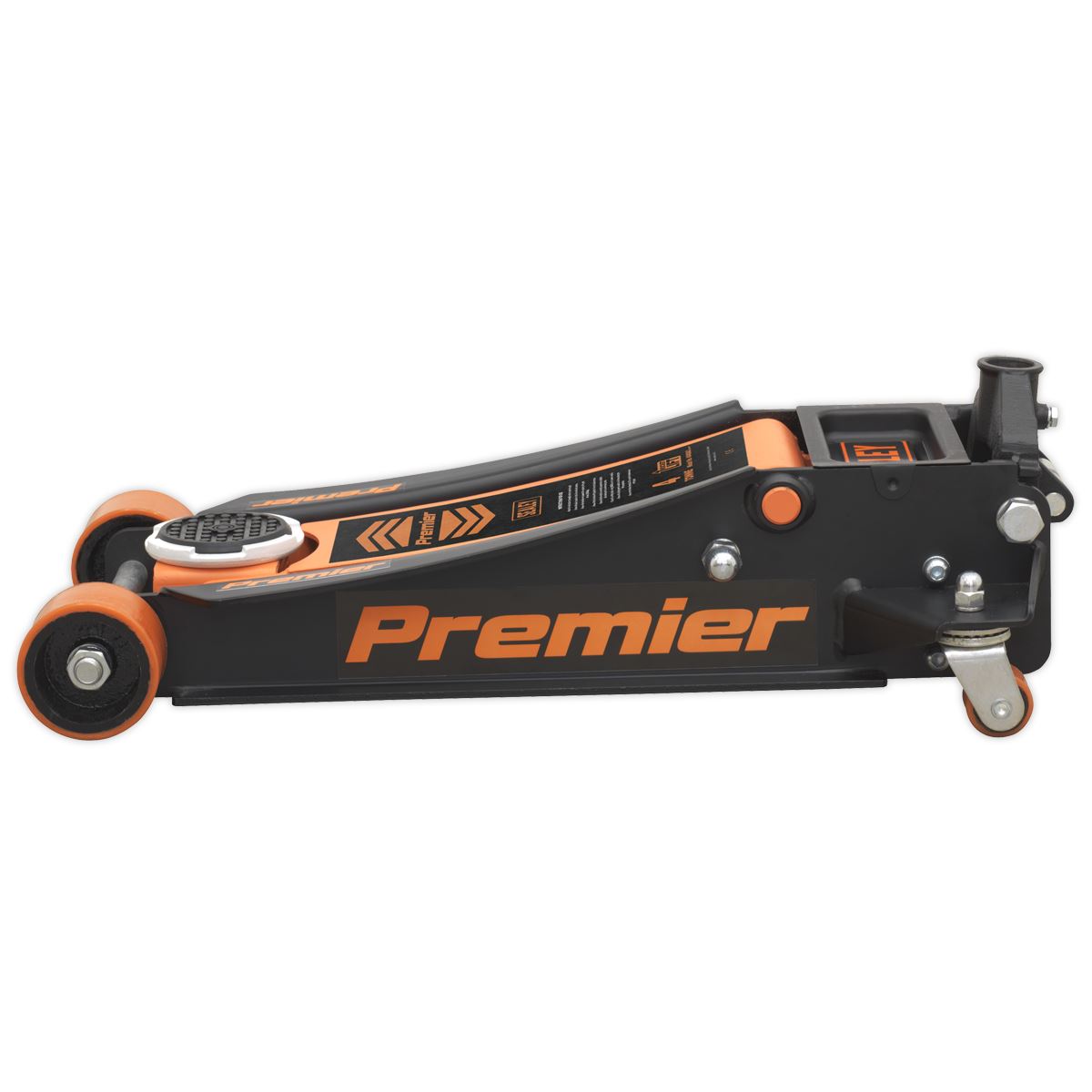 Sealey Trolley Jack 4 Tonne Low Profile Rocket Lift Orange 4040AO