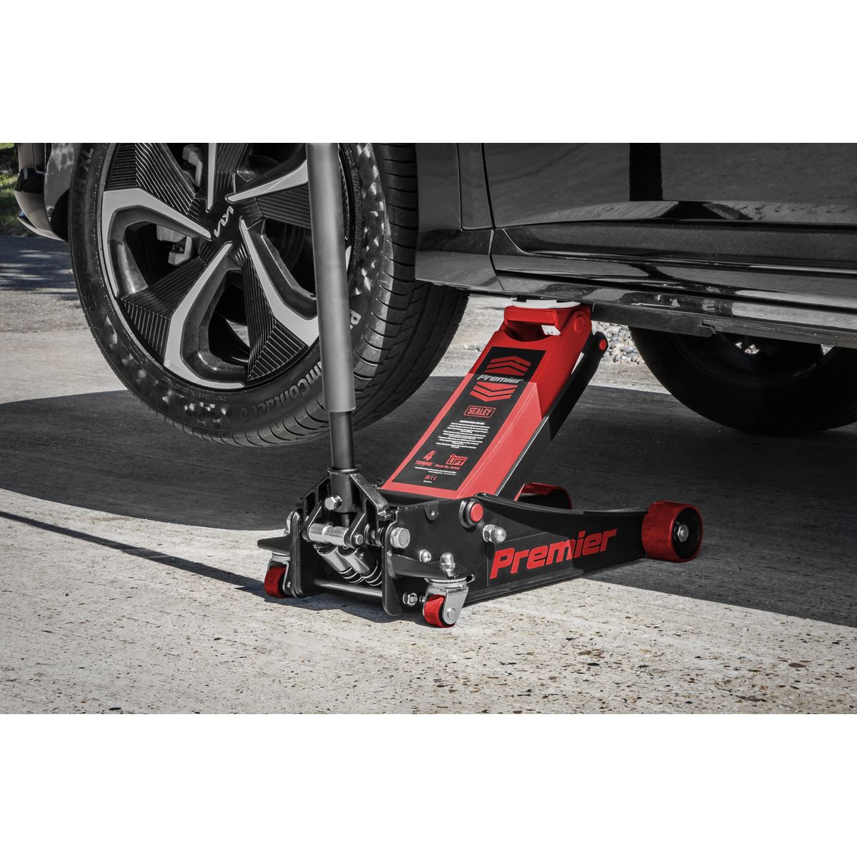 Sealey Trolley Jack 4 Tonne Low Profile Rocket Lift Red 4040AR