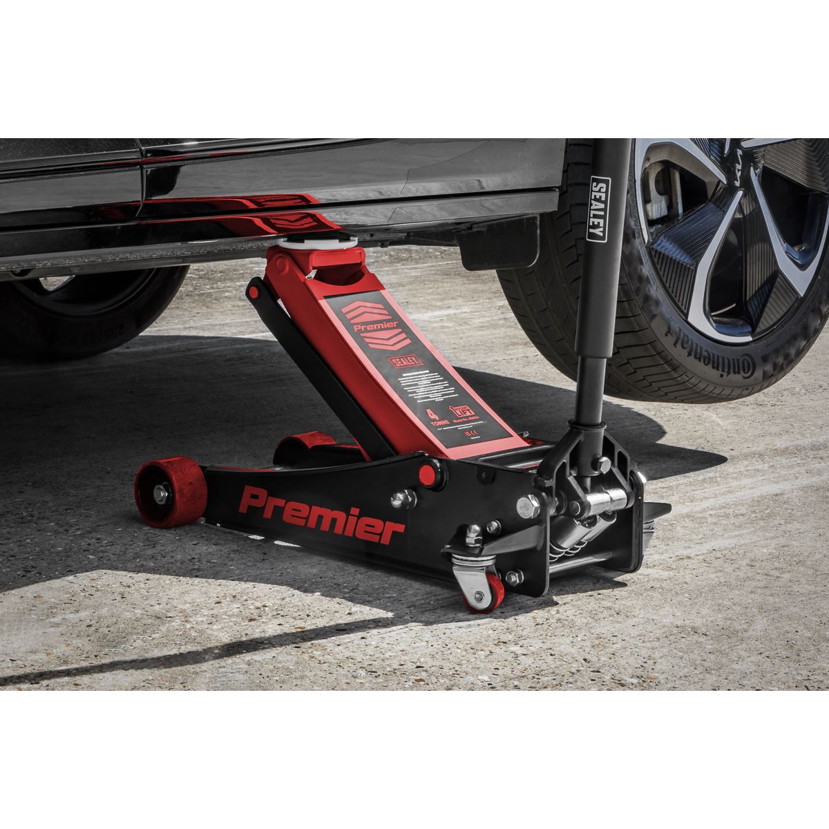 Sealey Trolley Jack 4 Tonne Low Profile Rocket Lift Red 4040AR