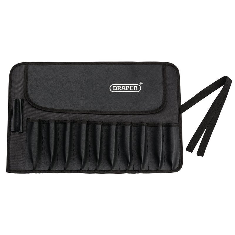 Draper 12 Division Tool Roll Water Resistant Polyester Two Tool Loops 40767