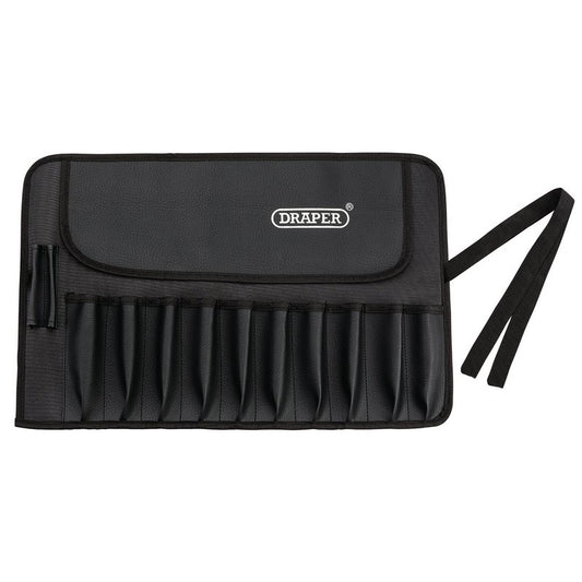 Draper 12 Division Tool Roll Water Resistant Polyester Two Tool Loops 40767