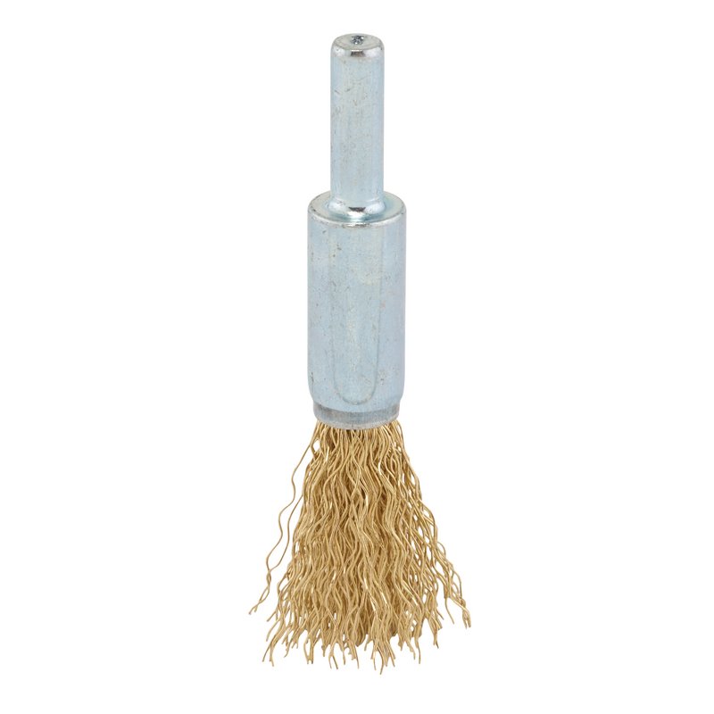 Draper Brass Steel Crimped Decarb Brush 13mm 6mm Round Shank 41437
