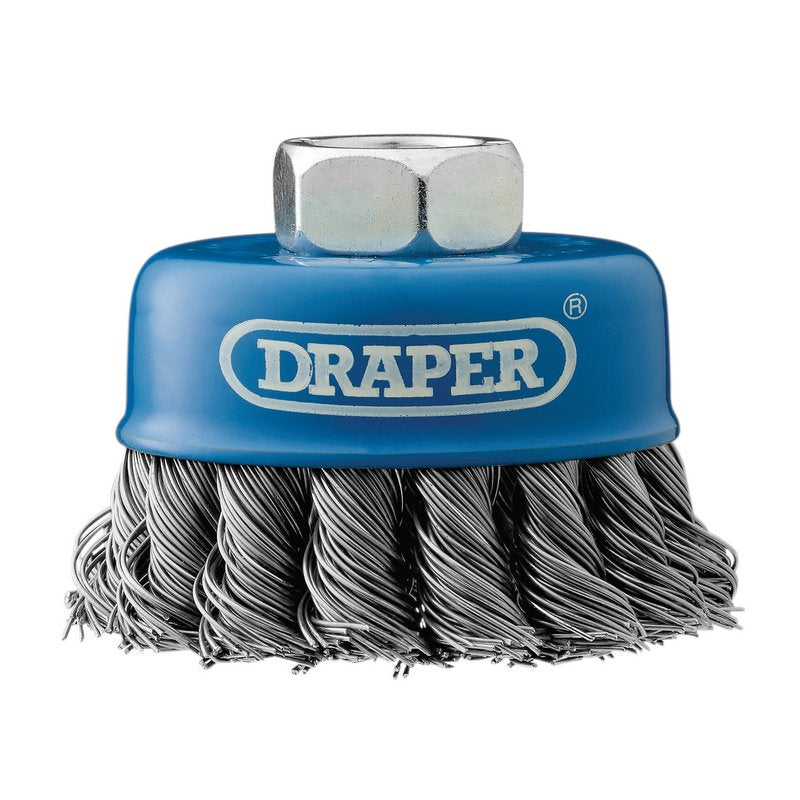 Draper M14 Steel Twist Knot Wire Cup Brush 65mm 41447