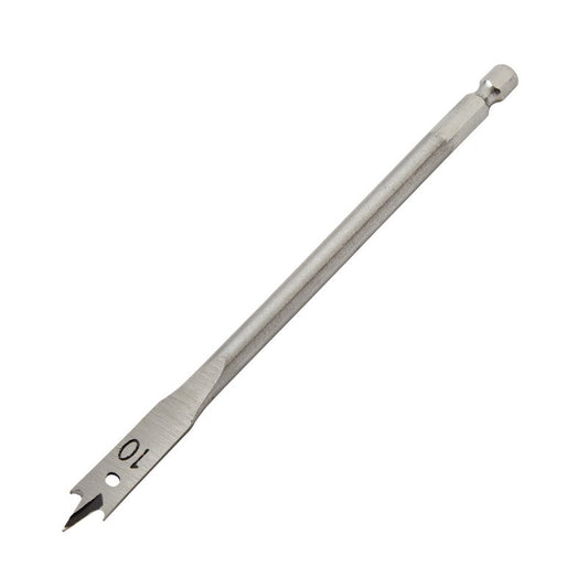 Draper Flat Wood Drill Bit 10mm Hex Shank Double Ground Tri Point 41504