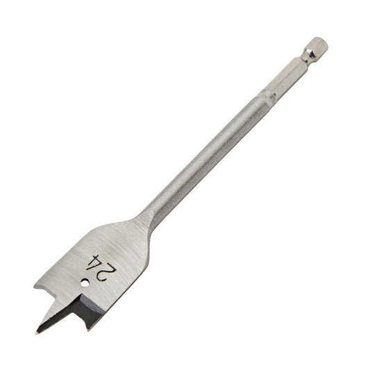 Draper Flat Wood Drill Bit 24mm Hex Shank Double Ground Tri Point 41597