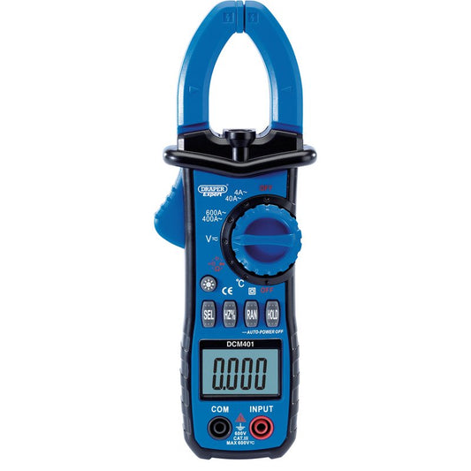 Draper Auto Ranging Digital Clamp Meter ACDC Duty Cycle & Temperature Test 41911
