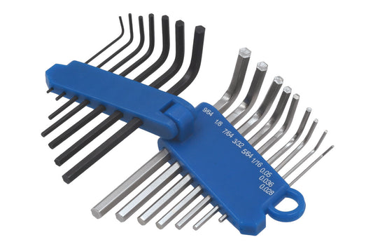 Laser Tools Miniature Metric & Imperial Hex Key Set 16pc 4196