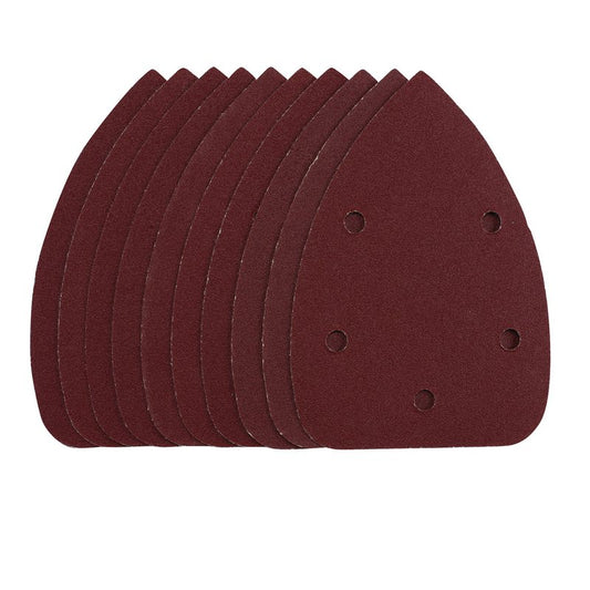 Draper Detail Sanding Sheets with Hook and Loop 140mm 120 Grit 10 Pack 42109