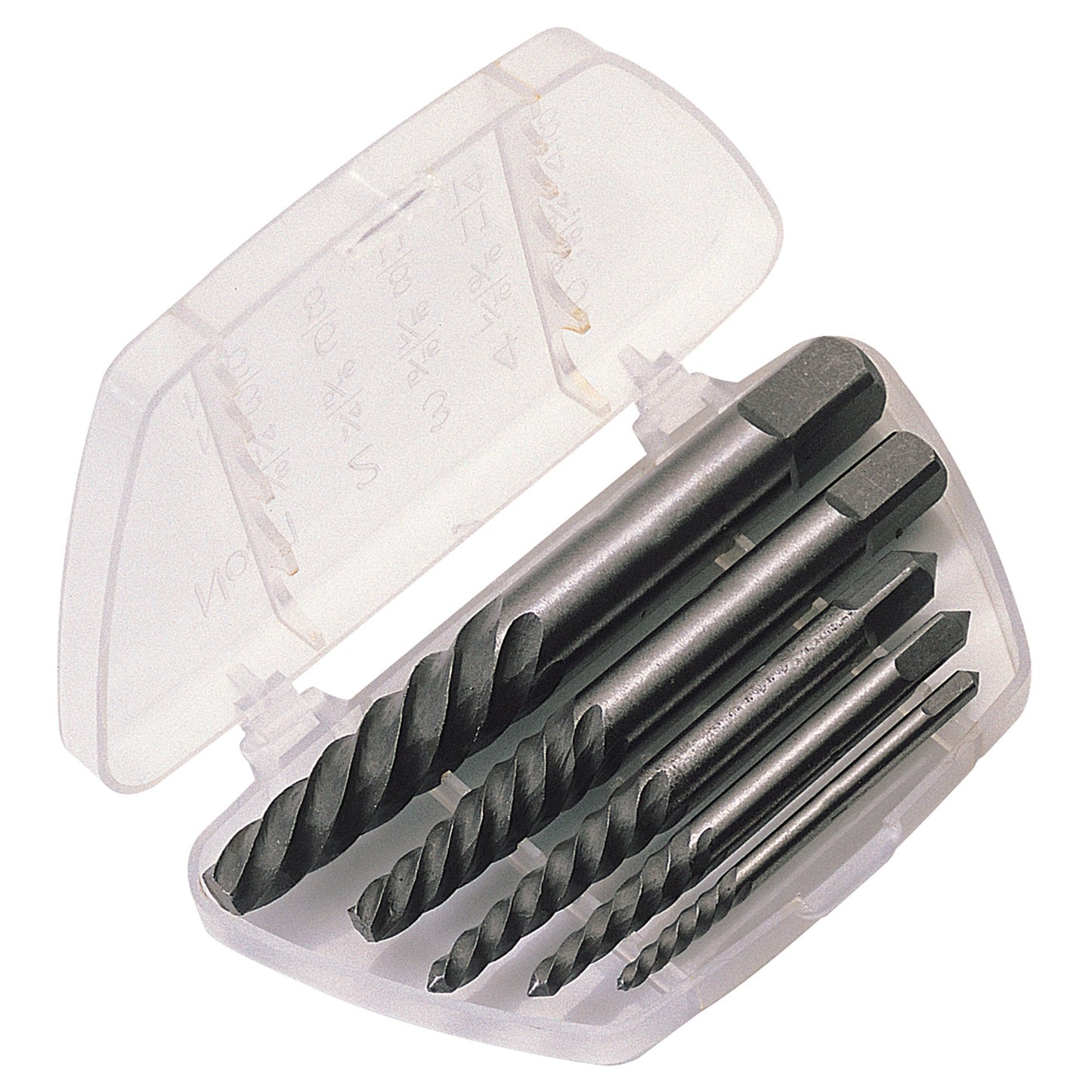 Draper Screw Extractor Set 5 Piece Covers 3 To 18mm With Square Drive End 42560