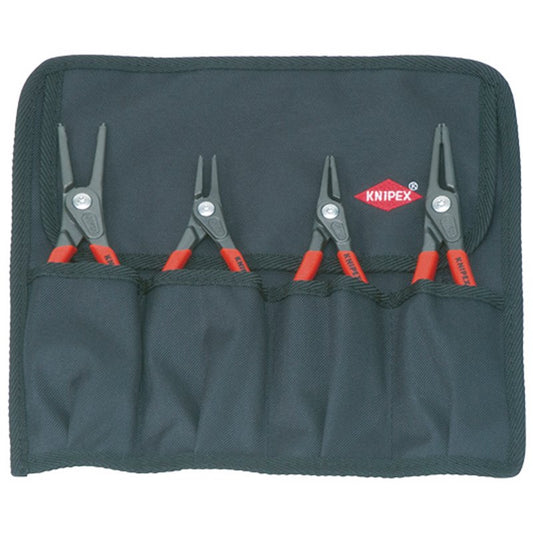Knipex Precision Circlip Plier Set 4 Piece In A Canvas Roll Bag 00 19 57